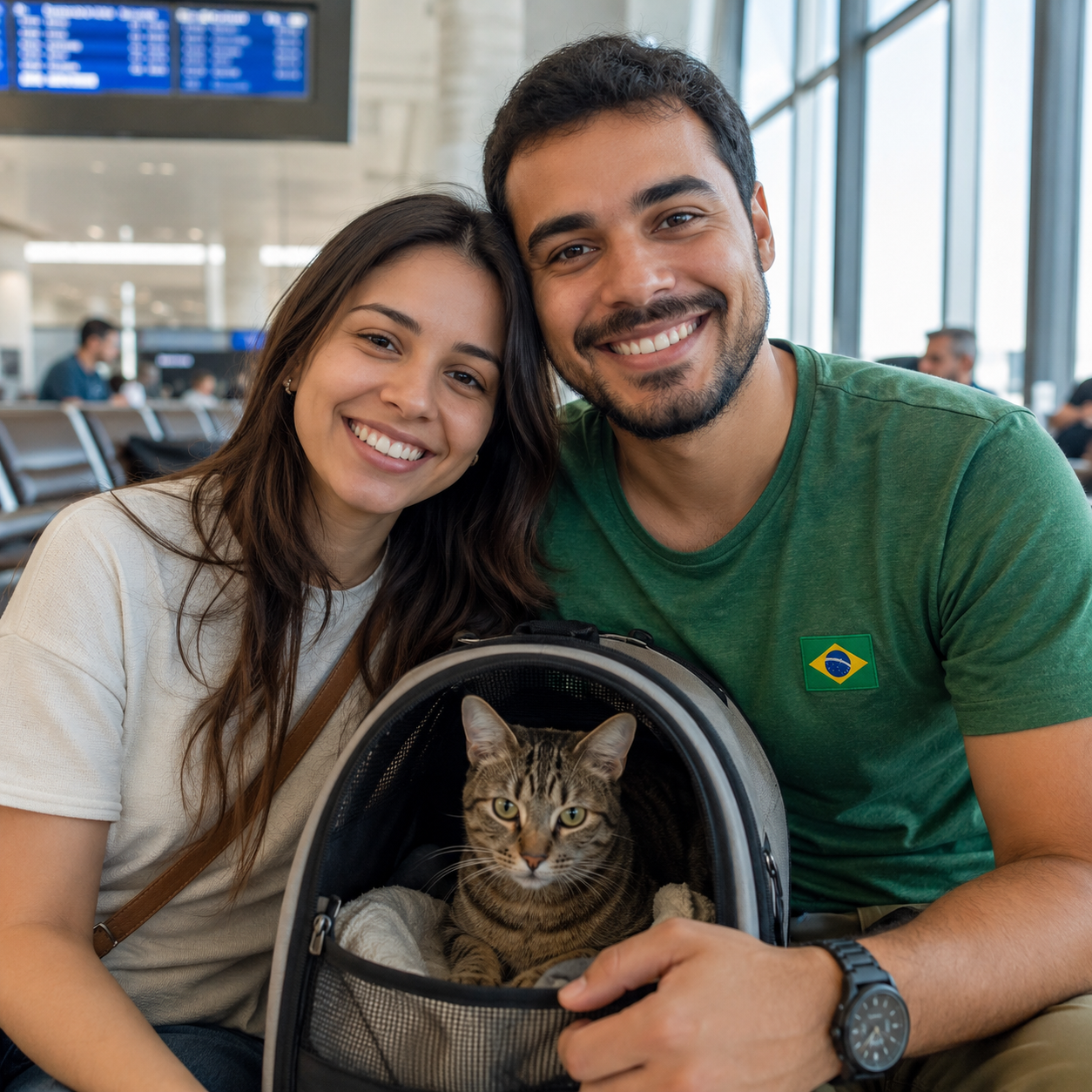 Pet pronto para viajar com segurança